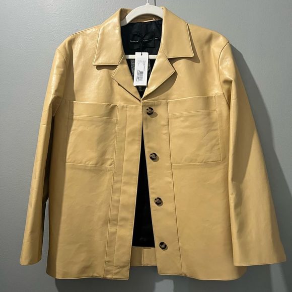 Proenza Schouler Single Breasted Leather Jacket - 6